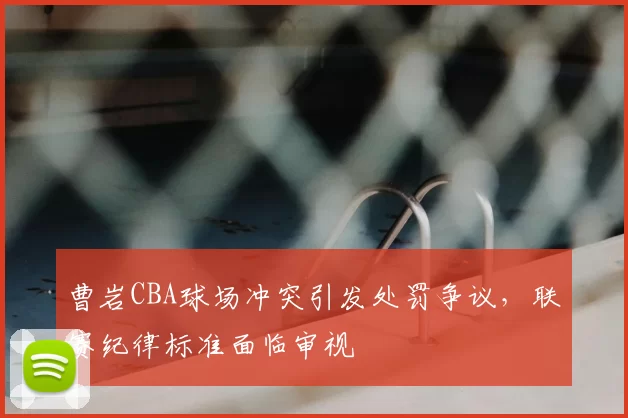 曹岩CBA球场冲突引发处罚争议，联赛纪律标准面临审视