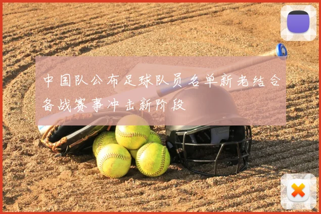 中国队公布足球队员名单新老结合备战赛事冲击新阶段